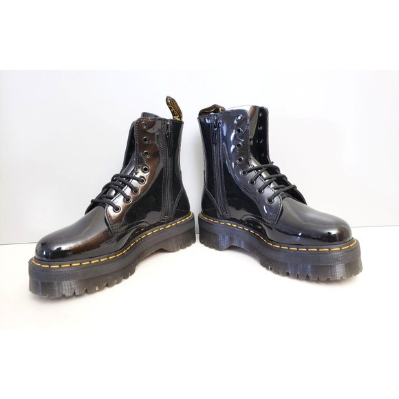 Doc Martens Jadon Boots Black Patent Leather Womens Size 8 39 - Picture 4 of 6